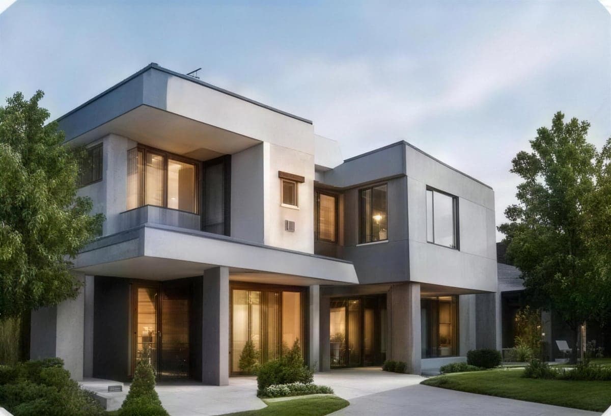 Residential villa, outdoor bullet cameras